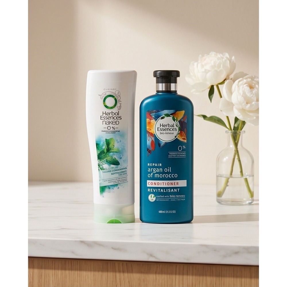 Herbal Essences Conditioner Set Argan Oil Morocco & Naked Volume 2 Pack‎